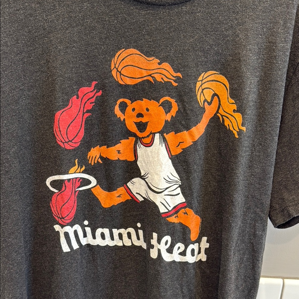 Homage Miami Heat Grateful Dead Graphic T-Shirt